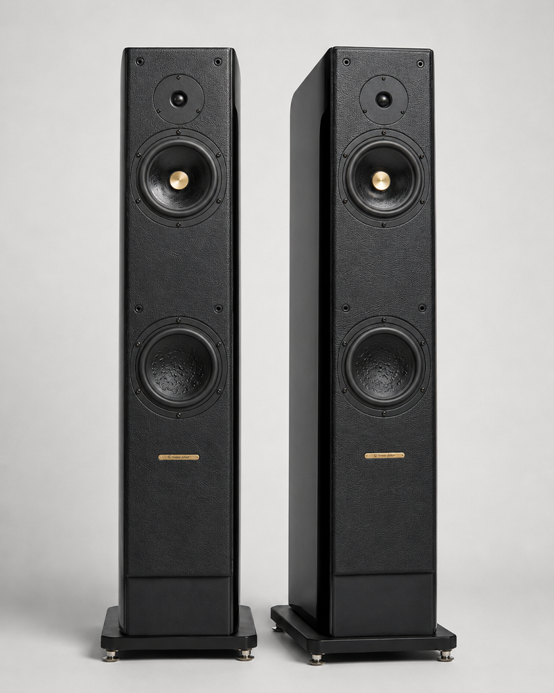 Sonus Faber Concerto Grand Piano Loudspeakers + Plinths